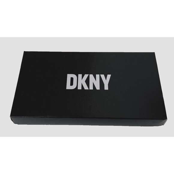 New DKNY Boxed Bryant Large Zip Around Continental Wallet Khaki / Aged Wine - Picture 5 of 5